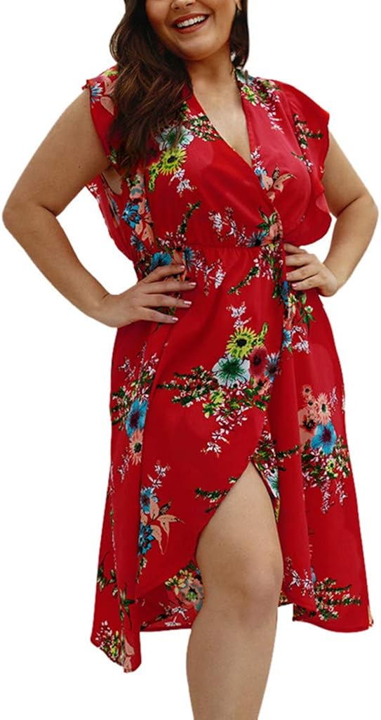 low cut plus size dress