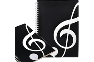ZeriLion 100 Pages Blank Sheet Music Notebook - Staff Manuscript Paper Book 10.24"x7.5" - Music Composition & Notation Manuscript Paper for Musicians, Songwriters