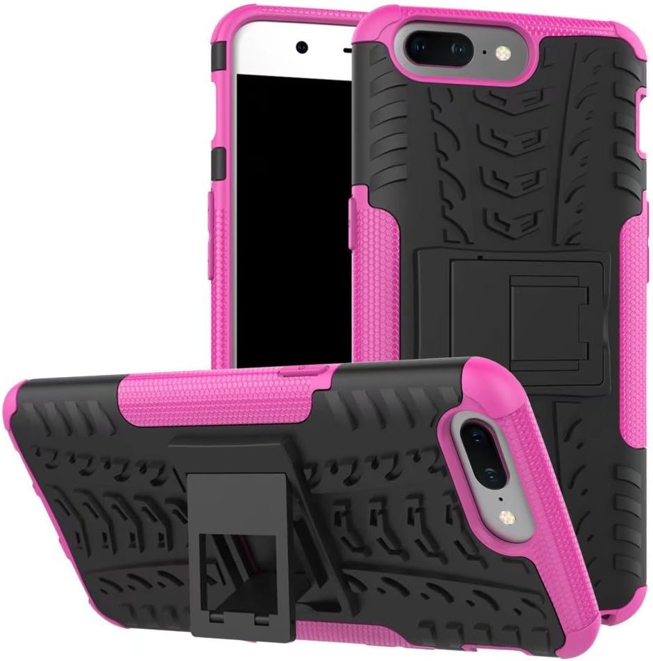 Oneplus 5 Case, NOKEA Dual-Layer [Soft TPU Interior] [Durable PC Exterior] Case For Oneplus 5 Case (2017) (Rose)