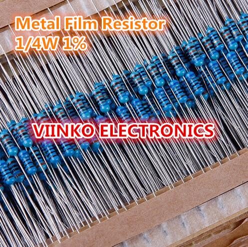 5000pcs/lot 3.3 ohm 1/4W 3.3R Metal Film Resistor 3.3ohm 0.25W 1% ROHS