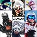 Zionor X Ski Snowboard Snow Goggles OTG Design for Men & Women with Spherical Detachable Lens UV Protection Anti-Fog