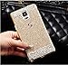 Samsung Note 4 Case, Sunroyal Bling Glitter Ultra-thin Luxury Crystal Diamond Rhinestone Hard PC Plastic Matt Elegant Skin Cover for Samsung Galaxy Note 4 N9100 Gold
