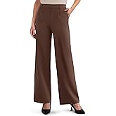 ESOFT Womens Dress Pants 27"/29"/31” Business Work Pants Wide Leg Pull On High Waisted Casual Stretchy Trousers Pockets