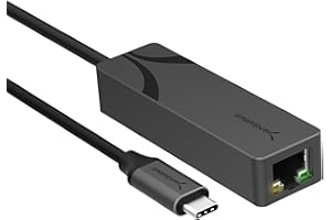 SABRENT USB-C to 5G Ethernet Adapter – 5GbE Optimized, USB 3.1 Gen 1+ Required, Clear Compatibility, Aluminum Body, Plug-and-Play for Data-Capable USB-C Devices (NT-C5GA)
