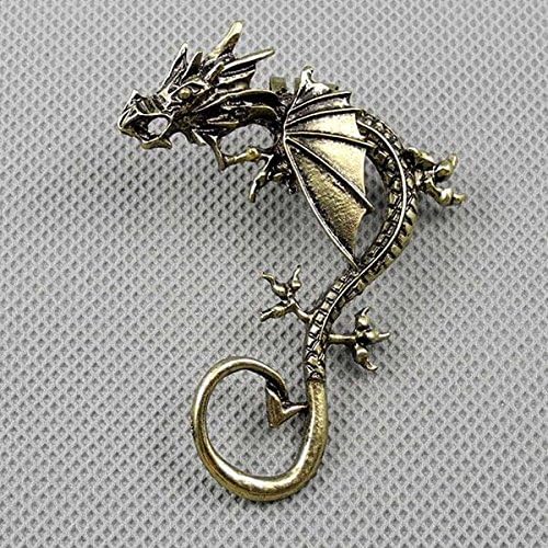 1 Pieces Earrings Ear Earring Supplies Hooks Stud Cuff Clip Punk XF099B Left Side Dragon