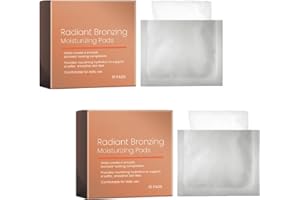 Brightening Bronzing Moisturizing Cotton Pads, Self Tanning Wipes, with Argan Oil & Avocado Oil, Darken and Moisturizes Skin 