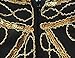 Uniq Sense XS-XXL Women's Roaring 20s V-Neck Gatsby Dresses- Vintage Inpired Sequin beaded Flapper Dresses (XS, dark gold)