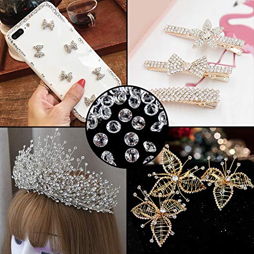 FUTUREPLUSX Acrylic Crystal Diamond, 2000PCS 8mm Wedding Table Confetti Diamond Vase Beads for Table Centerpiece Vase Fillers Bridal Shower Decorations