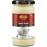Shan - Garlic Paste, 10.93 oz (310g) - Authentic Taste from Fresh Garlic in an Airtight Glass Jar - Vegan
