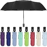 Kajaia 9 Pack Compact Umbrellas Bulk Folding Automatic Windproof Waterproof Umbrellas for Backpack Purse Car Women Men