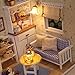 Cuteroom Dollhouse Miniature DIY Kit with Cover Wood Toy doll house room Kitten Diary