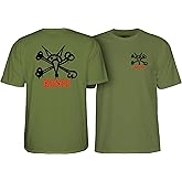 Powell Peralta Rat Bones T-Shirt, Military Green '2', Extra Large