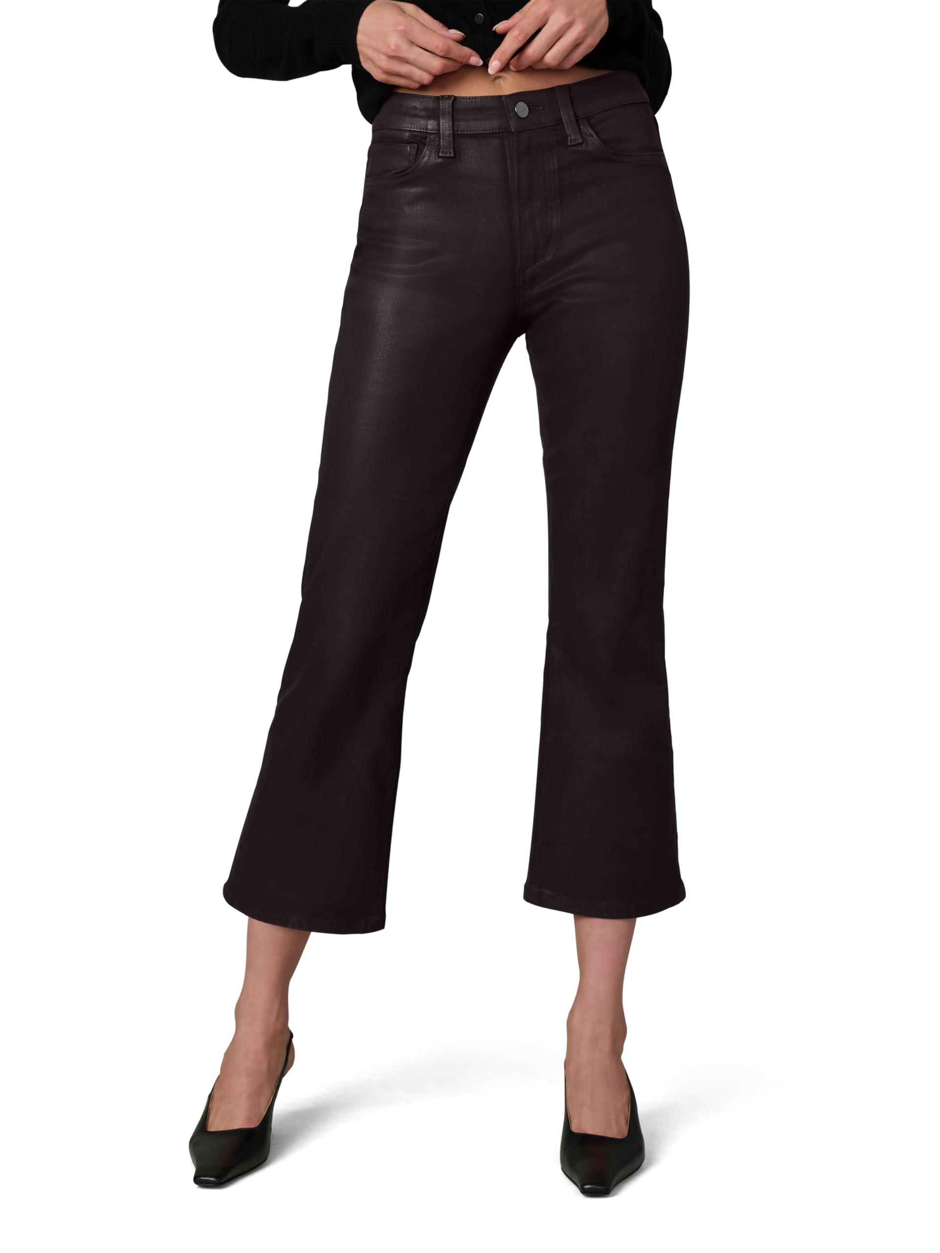 Joe’s Jeans Women’s The Callie High Rise Cropped Bootcut Jean, Dark Chocolate, 23