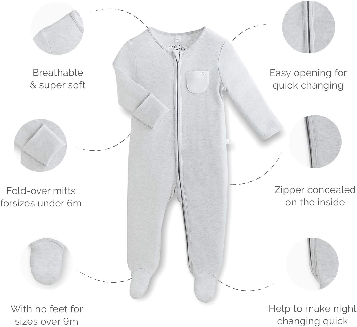 sleepsuits zip up