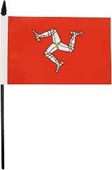 AZ FLAG Isle of Man Table Flag 4x6 in Mini Desk Flag 10 cm x 15 cm view 2
