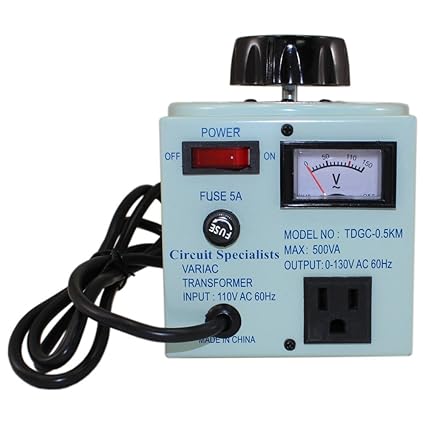 5 Amp 110v Variac Autotransformer Voltage Regulator Powerstat 0-130v