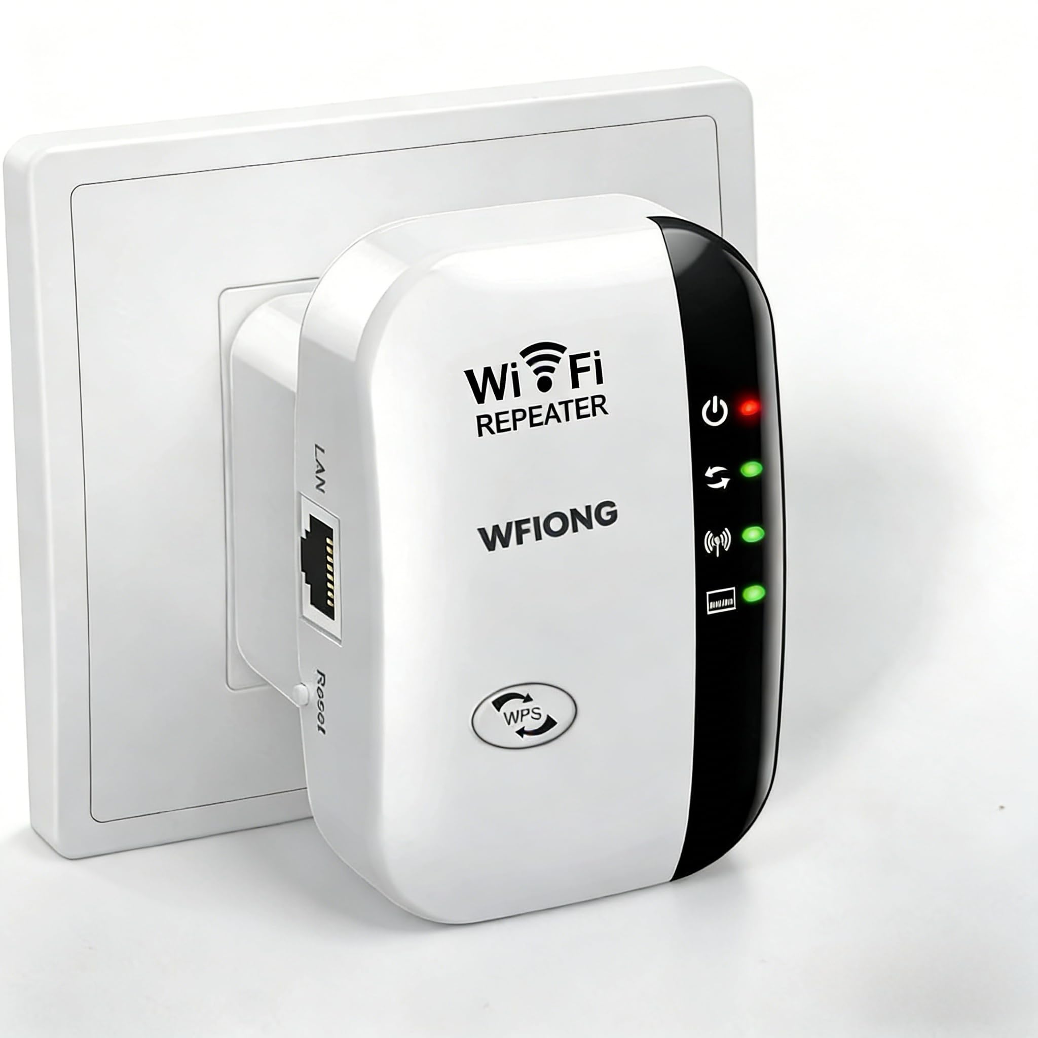 Photo 1 of WFlONG astest WiFi Extender, WiFi Repeater, WiFi Booster, Covers Up to 5000 Sq.ft and 50 Devices, Internet Booster - with Ethernet Port, Quick Setup, Home Wireless Signal Booster