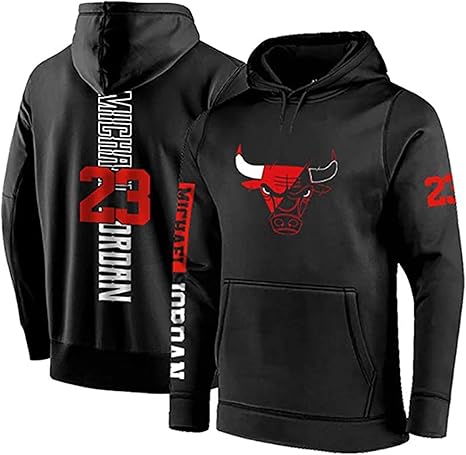 Amazon Co Jp ヨルダンメンズジャージー服バスケットボールパーカーズ 23冬 Jordan雄牛のファンフード付きプルオーバー通気性長袖 ファッションバスケットボールカジュアルスウェットジャケット Black L ホーム キッチン