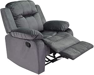 Sillón Reclinable Individual Manual Cómodo Alyssia: Amazon.com.mx