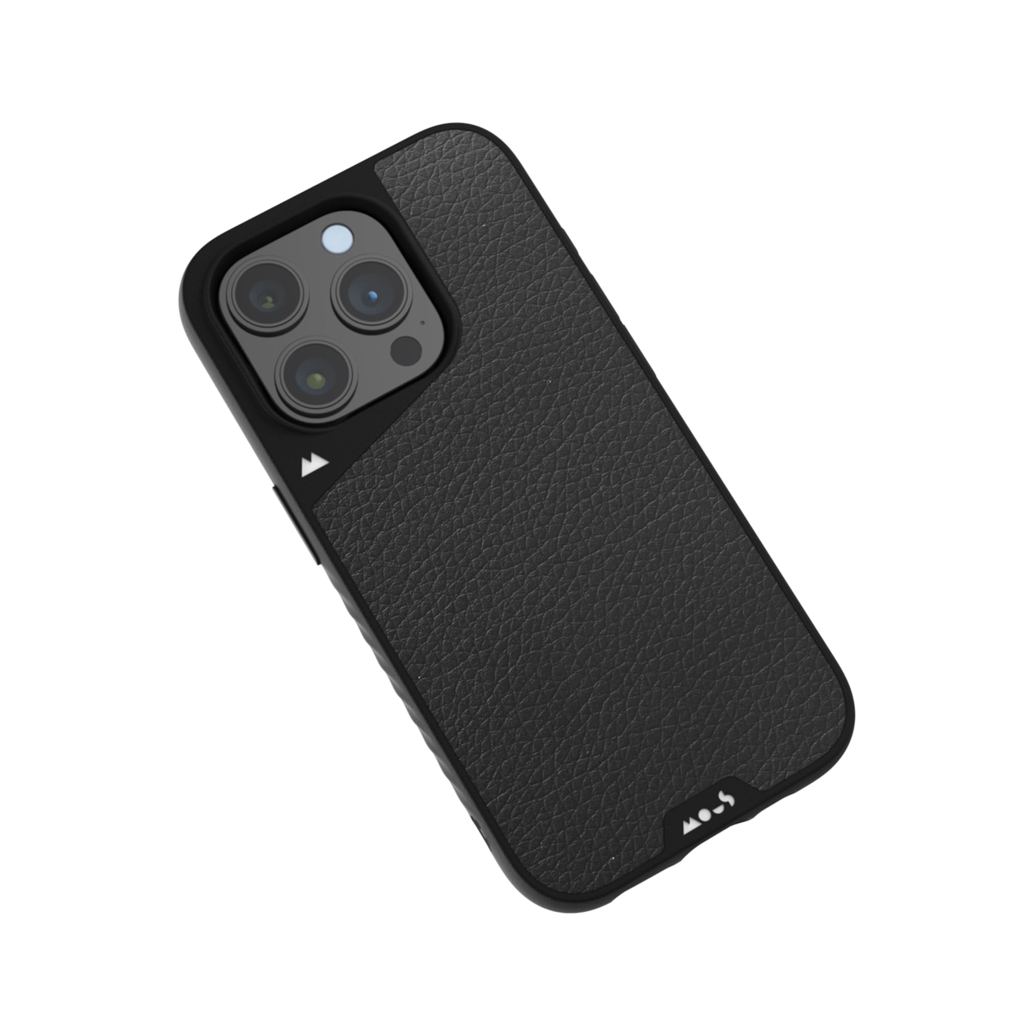 Mous for iPhone 15 Pro Case MagSafe Compatible - Limitless 5.0 - Black Leather - Protective iPhone 15 Pro Case - Shockproof Phone Cover โ image 1