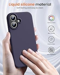 OuXul Designed for iPhone 16 Case,Shockproof Liquid