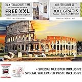 Collosseum photo wall paper amphitheatre Colosseo mural XXL Poster Colosseum sunset wall decoration Rome 82.7 x 55 Inch + special wallpaper paste