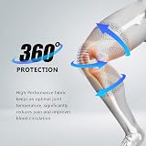 Lexniush Knee Support Brace Mens Womens Patella Gel Pads Side Stabilizers Grey M view 6