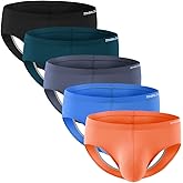 ZONBAILON Men's Sexy Jockstraps Underwear with Bulge Ball Pouch Breathable Thong Jock Strap