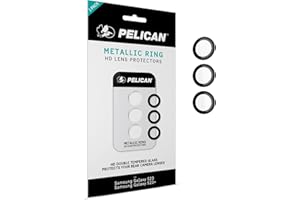 CASE-MATE Pelican Samsung Galaxy S23 Plus/Samsung Galaxy S23 Camera Lens Protector w/ Metal Rings - 9H Tempered Glass - Durable Anti-Scratch, Anti-Shatter - HD View w/ Night Shoot & Case Friendly, Easy Install