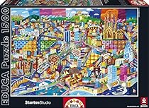 Barcelona, Philip Stanton - Educa 1500 Piece Puzzle by Educa