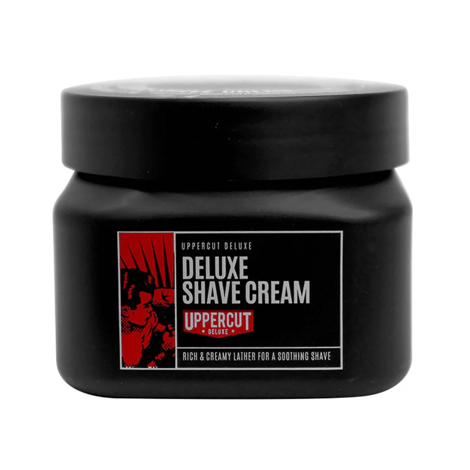 Uppercut Deluxe Deluxe Shave Cream, Helps Prevent Razor Burn and Hydrate the Skin for a Close, Comfortable Shave, Ideal for Dry or Sensitive Skin 120ml