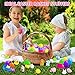 ORWINE 36pcs Easter Eggs + 36pcs Mochi Squishy Toys Easter Basket Stuffers Easter Egg Fillers for Kids Mini Squishies Party Favor Animal Squishys Easter Toys Surprise Egg Hunt Gift, Random