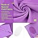 PELLIOT Cooling Towel for Instant Cool Relief Soft Breathable Ice Towel for Gym Yoga and Outdoor Activites (Double-layer Purple)