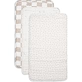 Nana Baby Organics Burp Cloths – 100% Organic Cotton, Oversized & Hypoallergenic, 8-Layer Muslin, Machine Washable, Neutral Unisex Colors, Gentle on Sensitive Skin, Set of 3 (Beige)