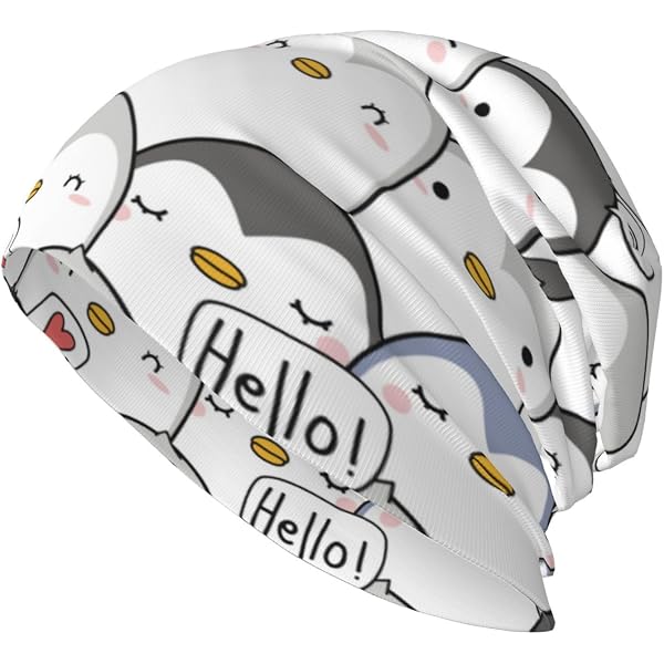 Baggy Slouchy Beanie Hat - Soft Chemo Cap For Women & Men, Cow Bubble Gum Print - View #10