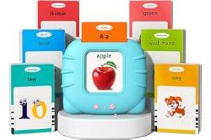 KIDZ DO Kidzdo 540 Sight Words Talking Flash Cards with Music, Pocket Speech Therapy Toys, Montessori Toys, Learning Educational Teaching Gifts for Ages 2 3 4 5 6 Years Old Boys and Girls, Aqua