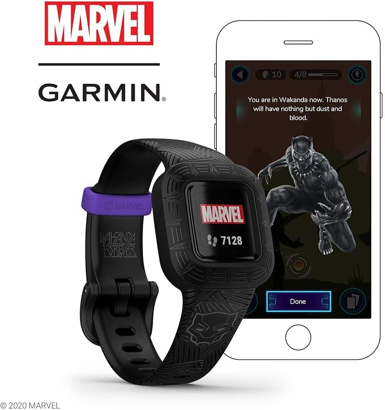 Vivofit Jr. 3, Monitor de actividad para niños, Color Black Panther, Talla única
