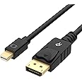Rankie Mini DisplayPort to DisplayPort Cable, Mini DP to DP, 4K Ready, Gold Plated, 6 Feet