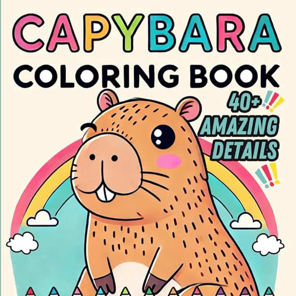 カピバラページ Amazon.com: Capybara Zen: A Story and Coloring Book (Capy