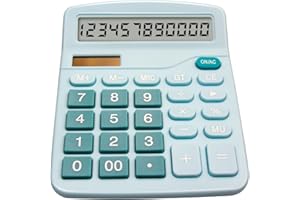 Calculator Large LCD Display Financial Desktop Calculator 12-Digit Big Number Accounting Calculator with Big Buttons Solar Ba