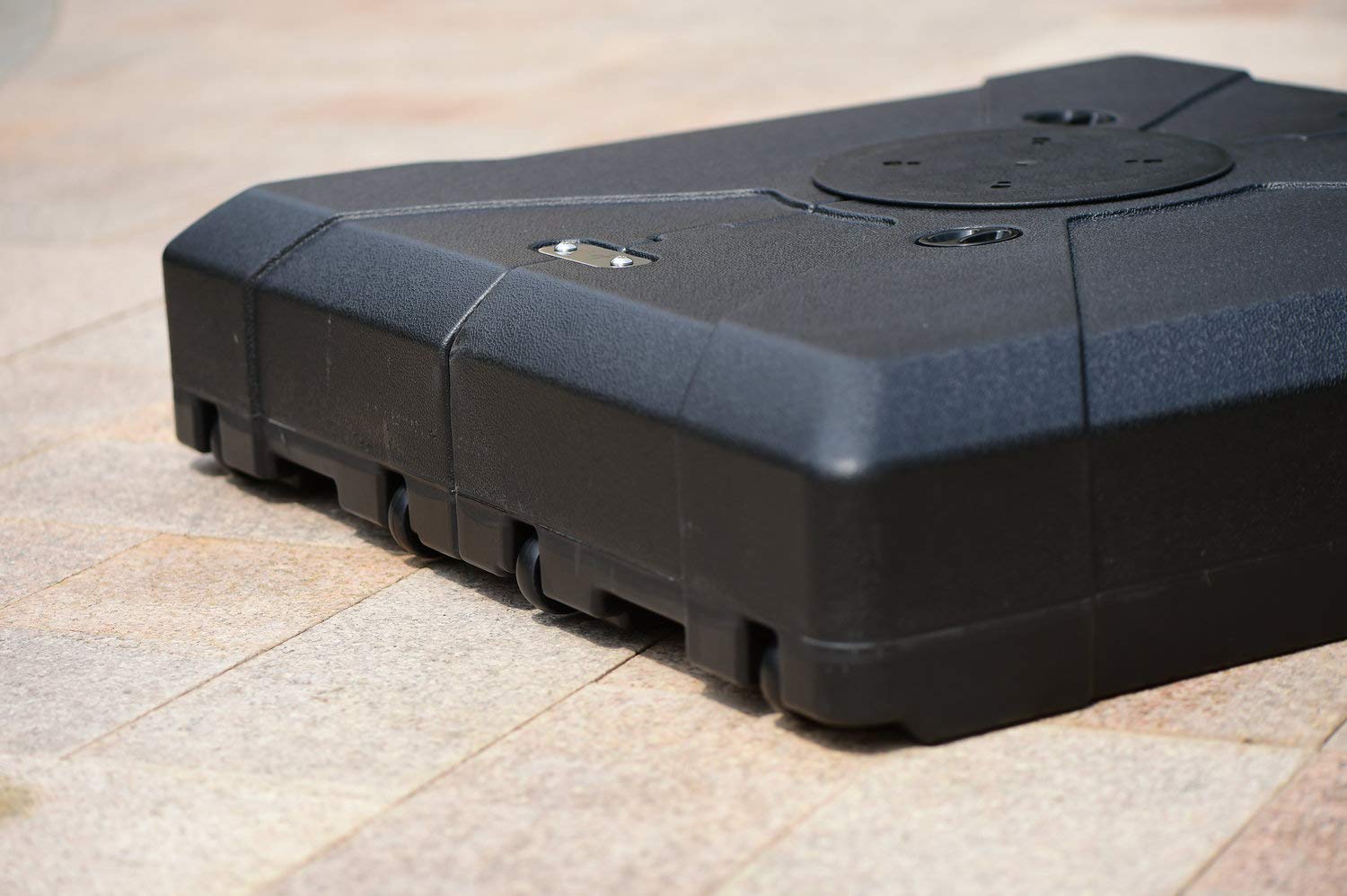 Purple Leaf Offset Patio Umbrella Base Sand Water Filled Square 34 X 34 Umbrella Stands Bases