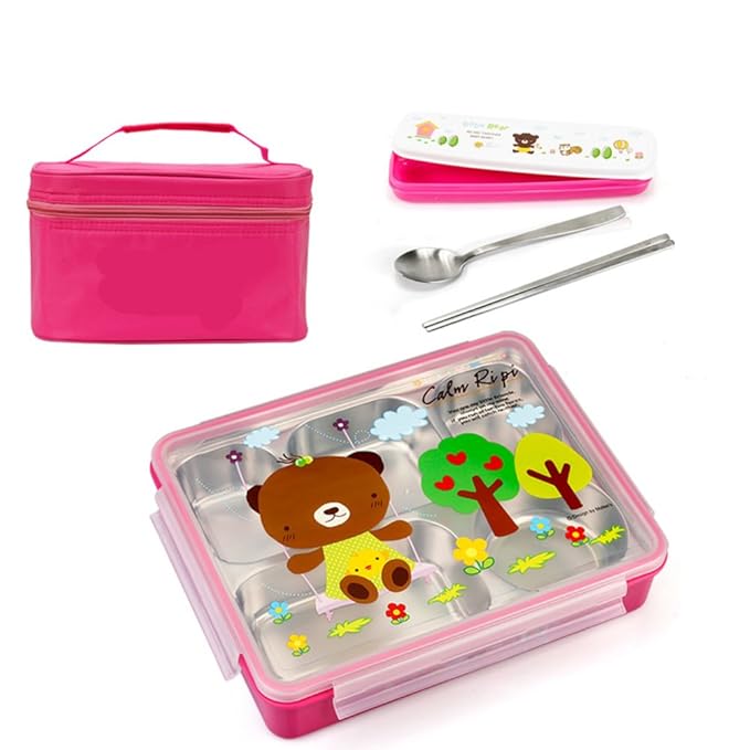 Kvdfcwmxqyjnoe Acero inoxidable aislamiento bento caja de comida ...