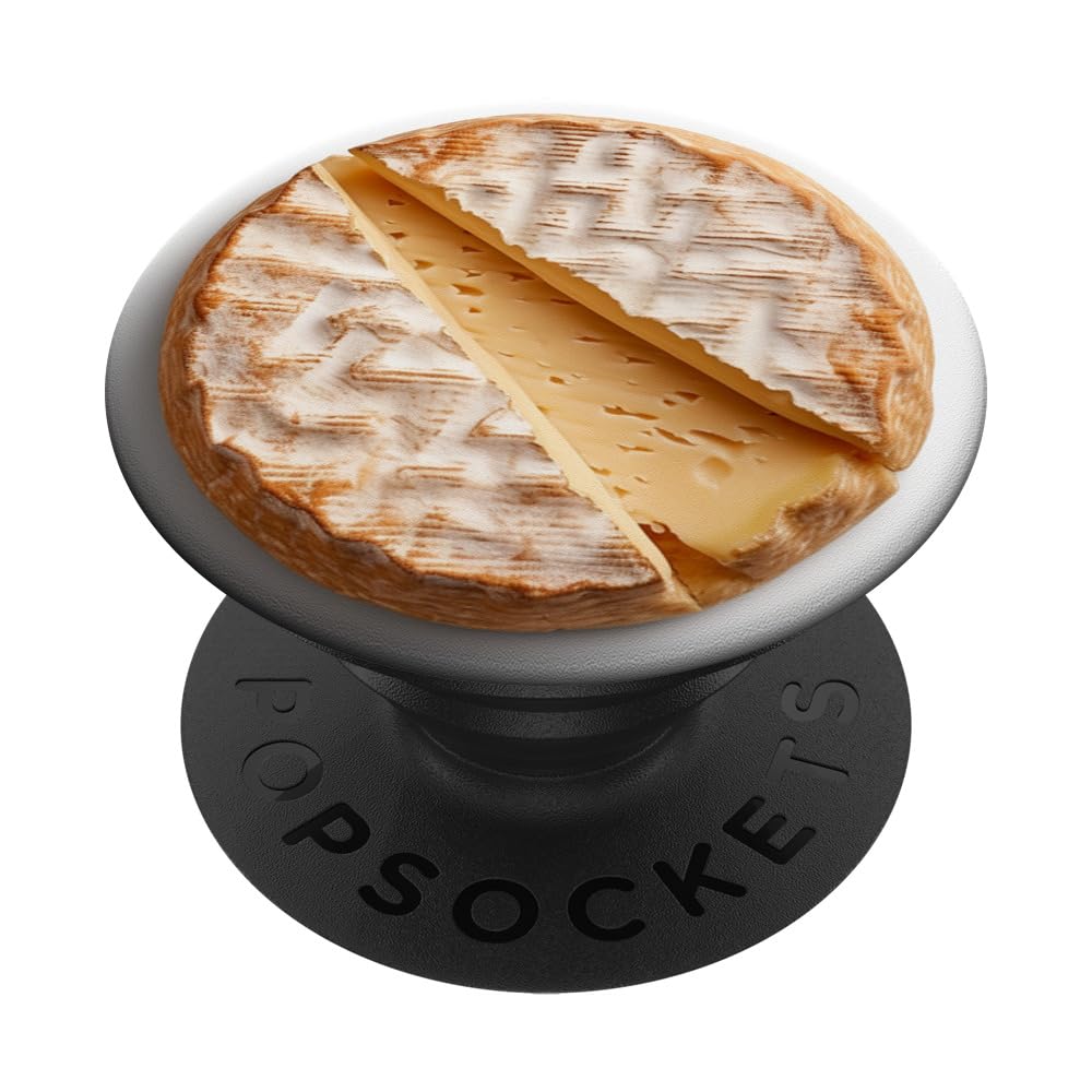 Cheese Lovers Designs Mont d'Or: Creamy Luxury PopGrip with Swappable Top & Wireless Charging