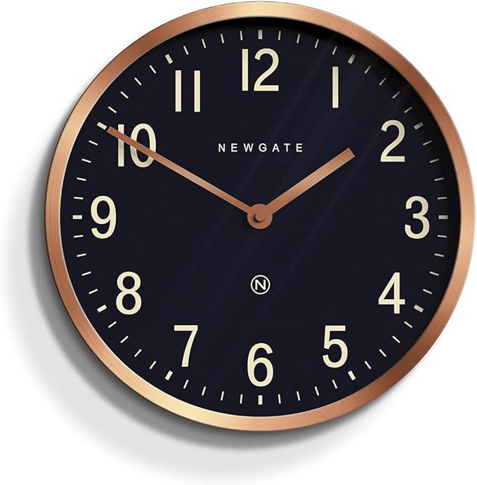 NEWGATE® Master Edwards Wall Clock MidCentury Modern (Copper Effect