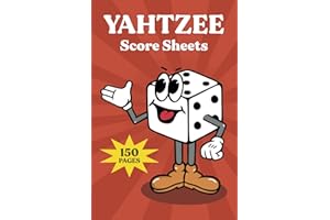 Giant Yahtzee Score Sheets Book: Large Print 6x9 Original 150 pages 900 Scores Pads