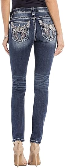 jeans with wings on back pockets