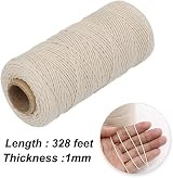 Vivifying Butchers Twine 100m 3ply Cotton Food Safe White Kitchen String view 3