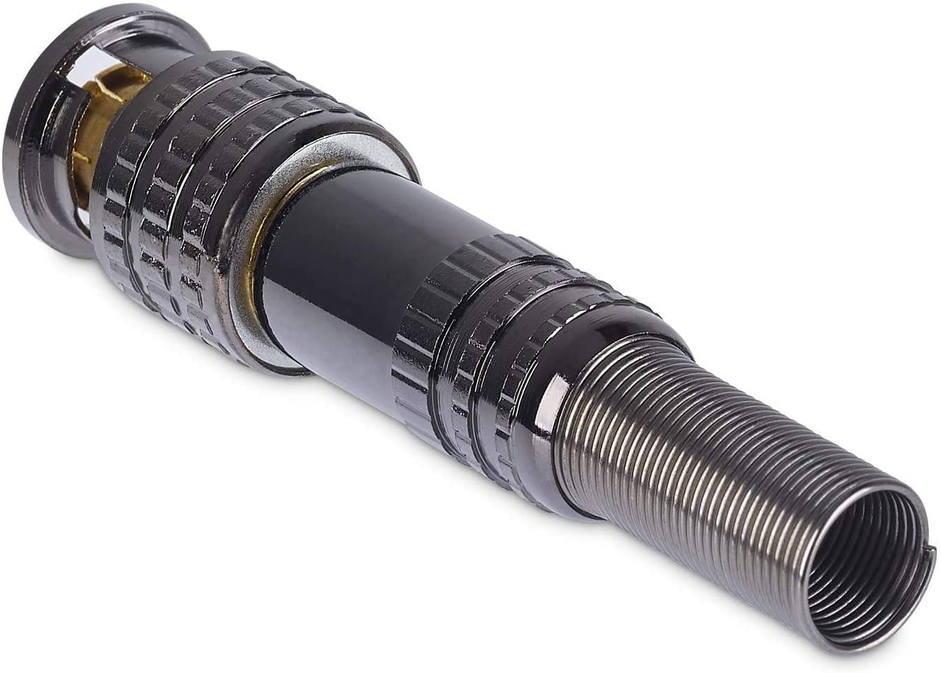 SSL Satellites 100-Pack Solderless BNC Male Connector Coaxial Plug Adapter for CCTV Surveillance Video Camera Caravan Accessories