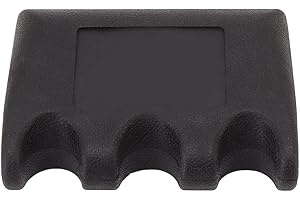 Billiard Cue Holder, Weighted Plastic 3-Hole Pool Cue Rack, for Table Edge, Chair, Desk, Non-Slip Base