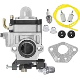300486 Carburetor Fits for Earthquake E43 E43WC E43CE Auger MC43CE MC43 MC43E MD43 Tiller Cultivator Dethatcher WE43 WE43E Southland SCV43 SEA43 Powermate Edger PEA438 51.7CC 2 Cycle Carb Tune Up Kit